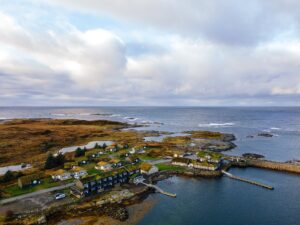 Dronefoto Hustadvika Havhotell